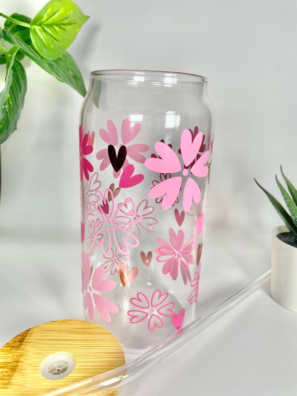 Thumbnail: Floral Garden Glass Tumbler