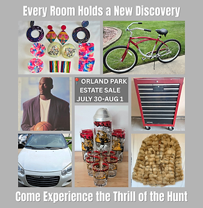 XCNTRIC Estate Sale Orland Park Estate Sale July 30-Aug 1, 2026