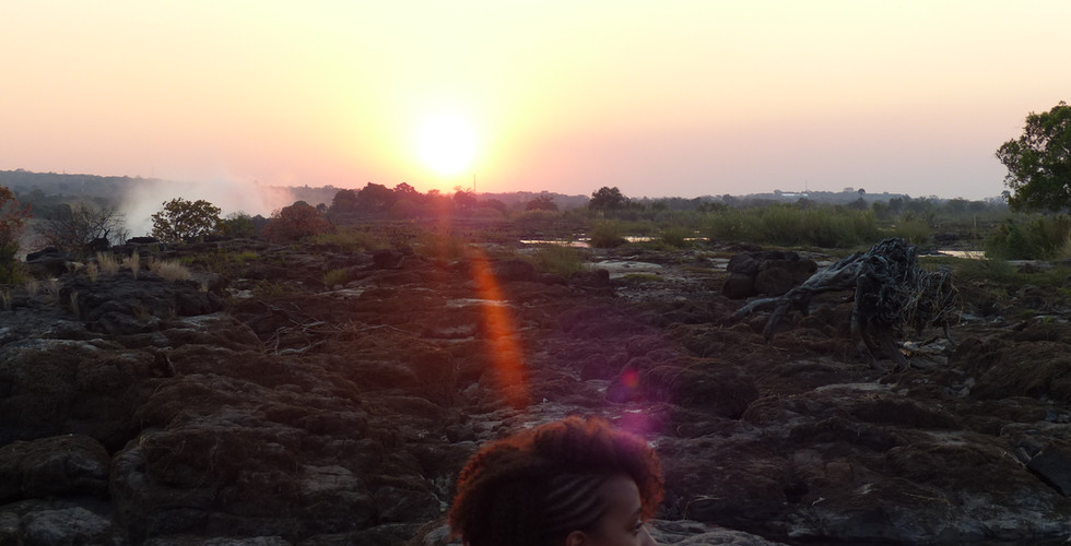 sunset Victoria Falls Zambia