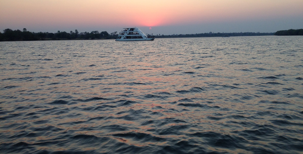 sunset on the Zambezi