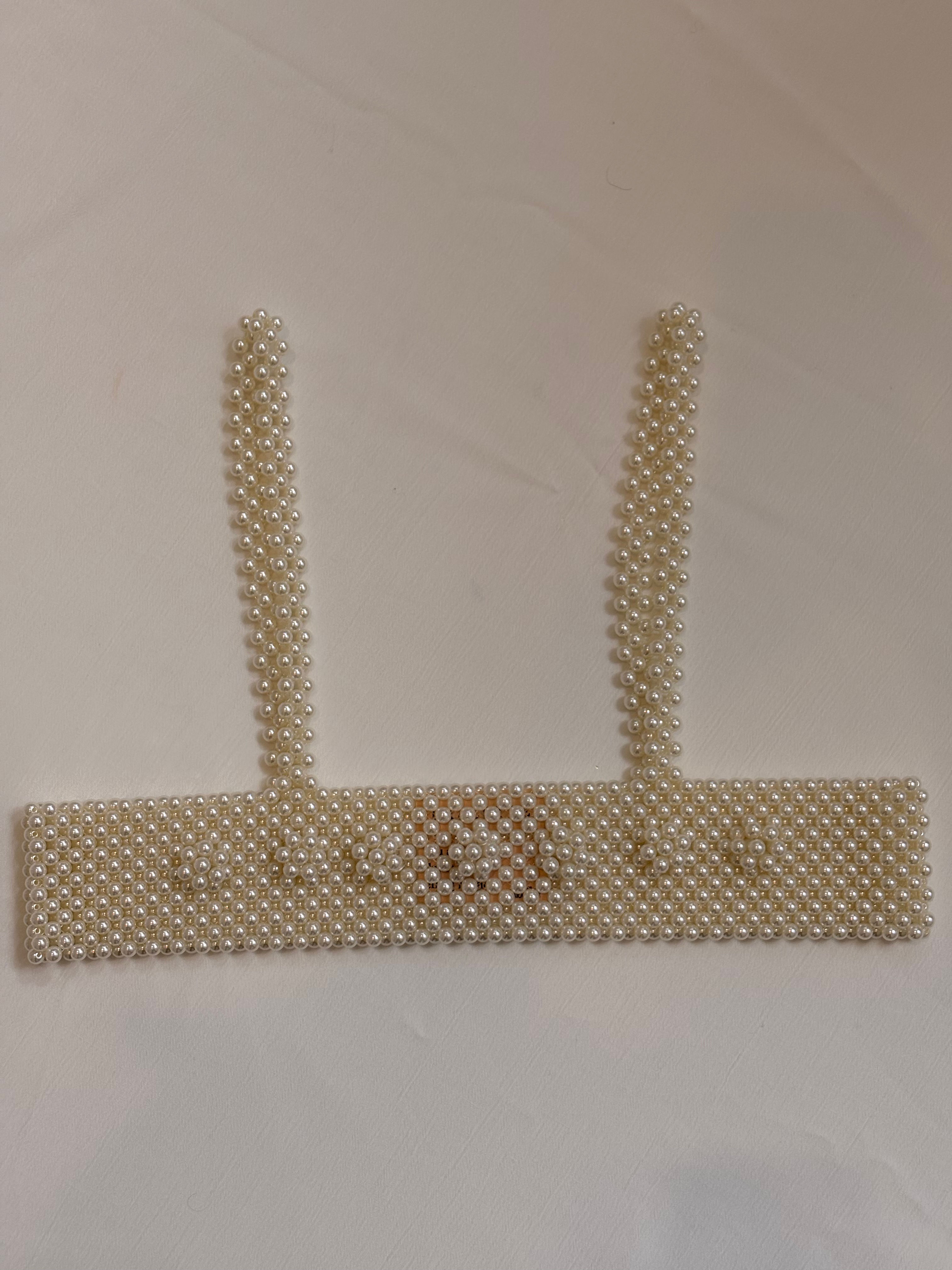 Flower beaded bralette