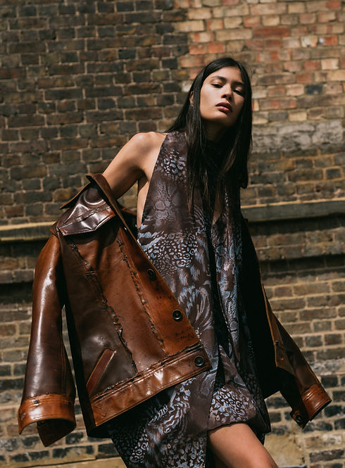 BCFT - Normando Latex-Jacket, Misci Dress, Helena Palmeira Necklace 2.jpg