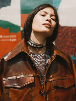 BCFT - Normando  Latex-Jacket, Misci Dress, Helena Palmeira Necklace 1