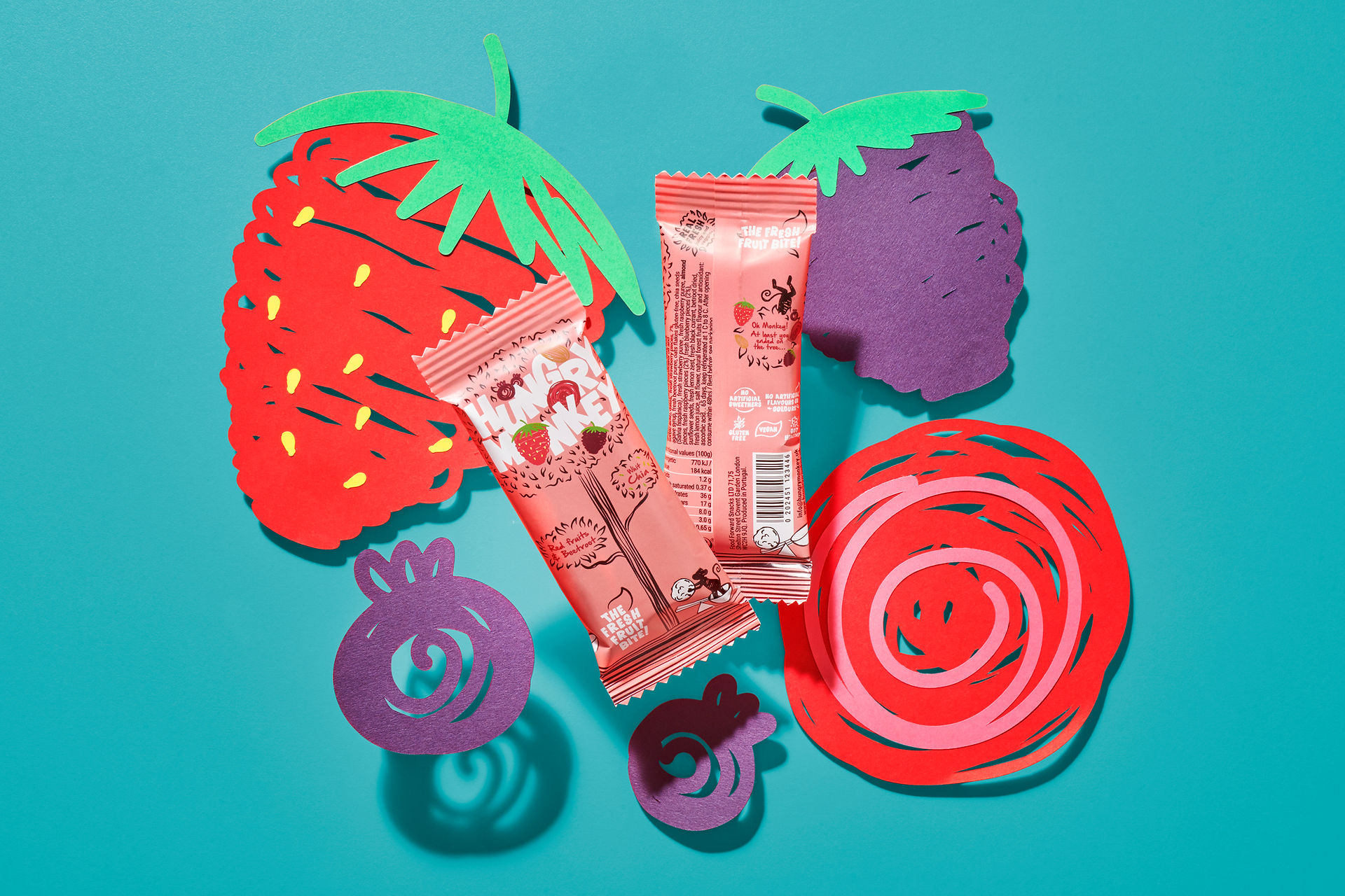 Hungry Monkey offers chilled fruit snack bars made from up-cycled apple pulp and fresh ingredients.