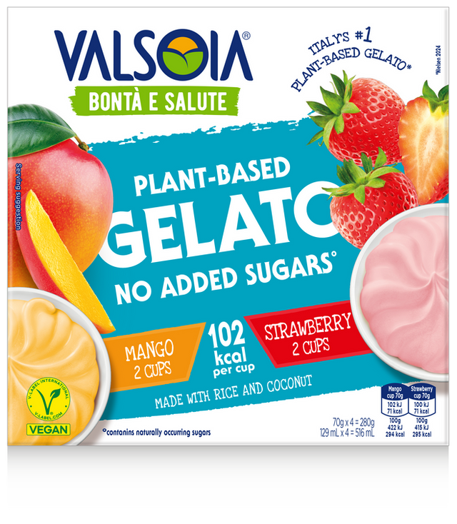 Valsoia - Fruit Cups - Mango & Strawberry