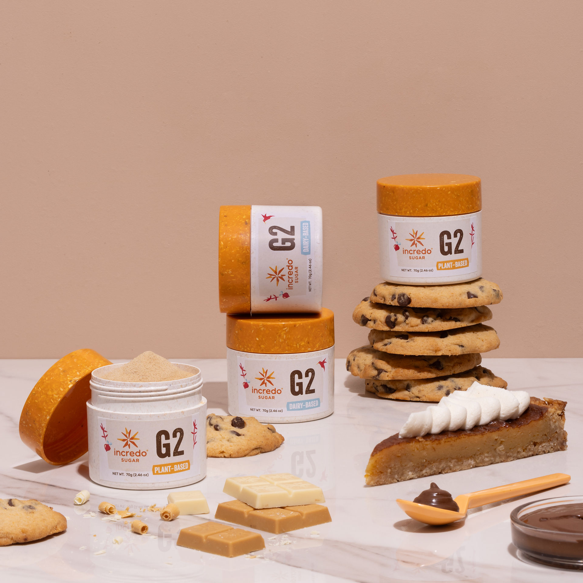 Incredo® Sugar G2 reduces sugar by up to 70% while maintaining sweetness, suitable for various foods