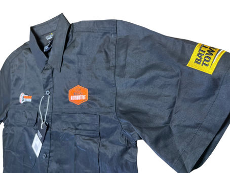 Premium Custom Embroidered Black Syzmik Work Shirts – Just Completed for Waimauku Automotive!