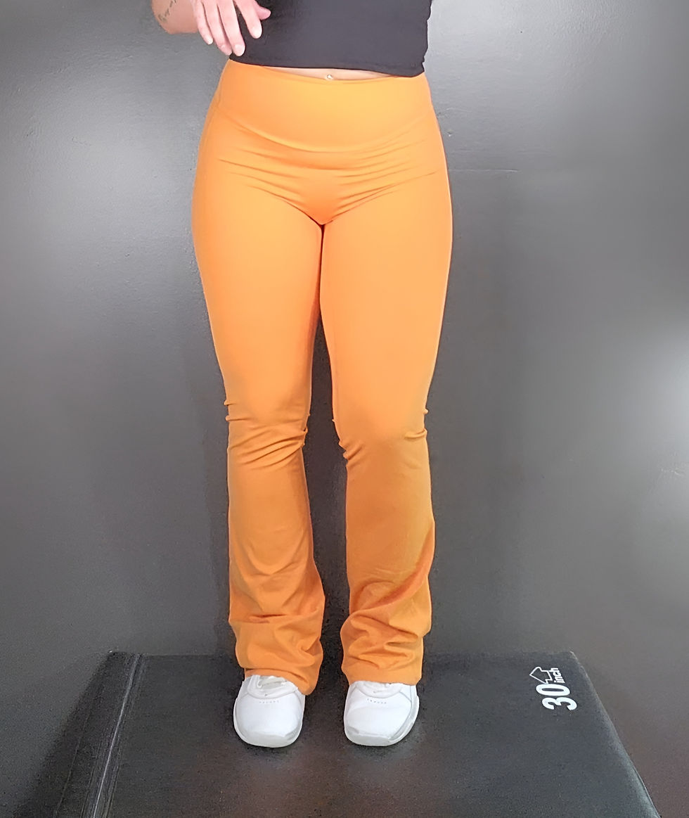 Thumbnail: MamaRilla-Twisted Comfort High-Waisted Flared Legging