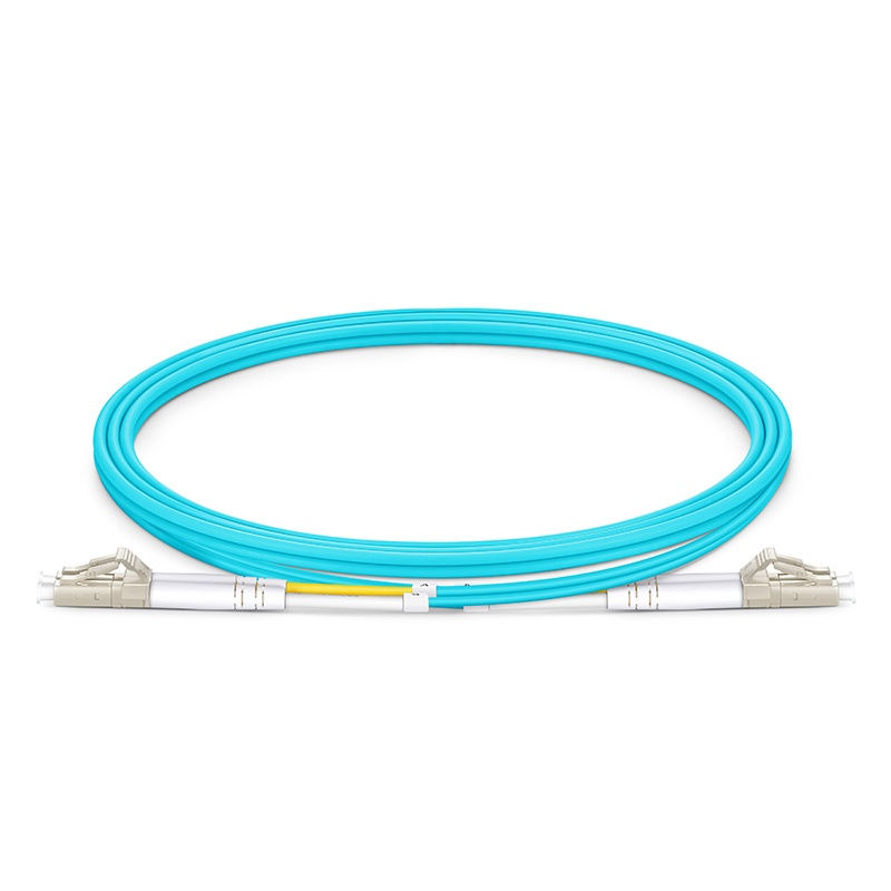 Fiber Patch Cable, LC UPC to LC UPC, Duplex, 2 Fibers, Multimode (OM3)