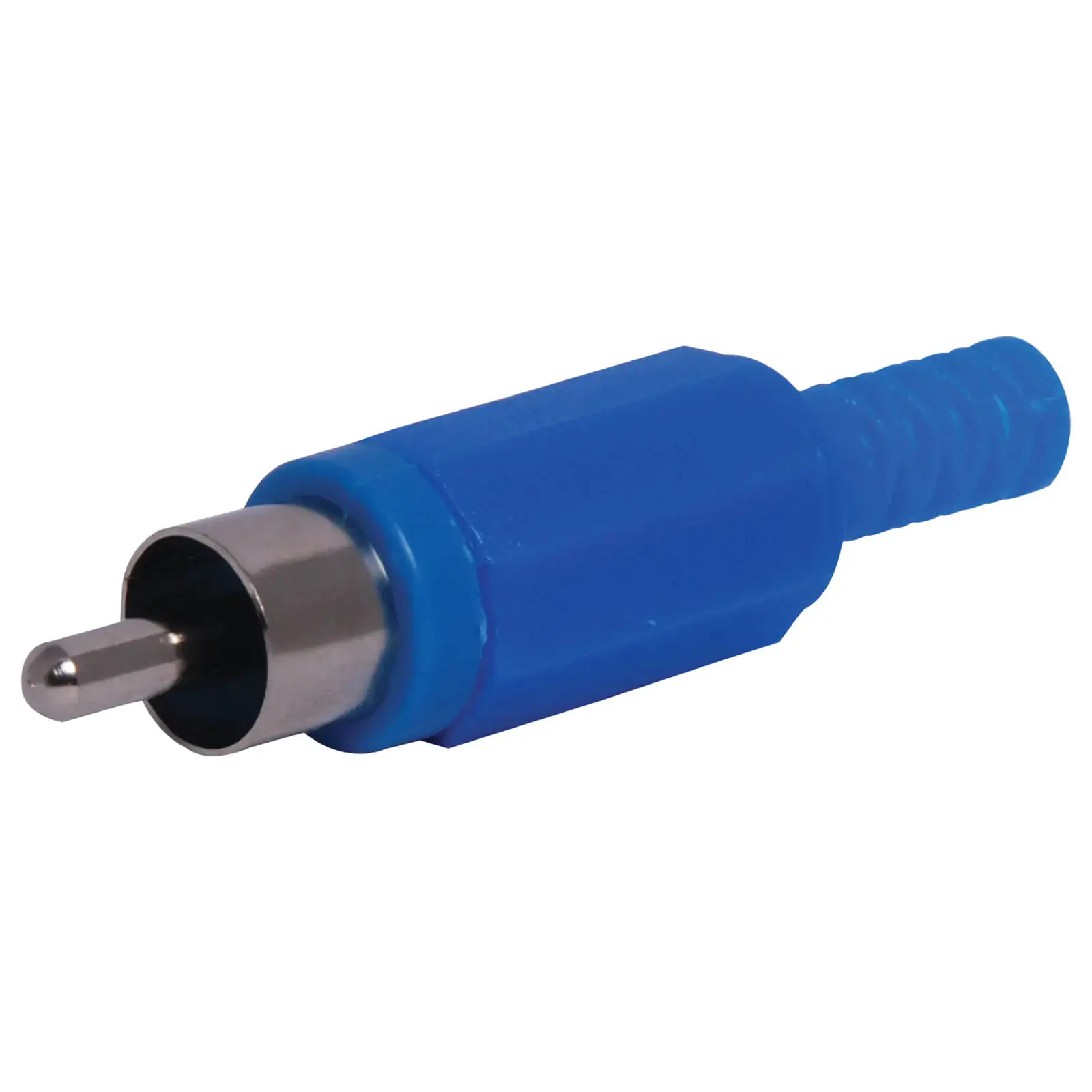 Blue Male Line Plastic RCA