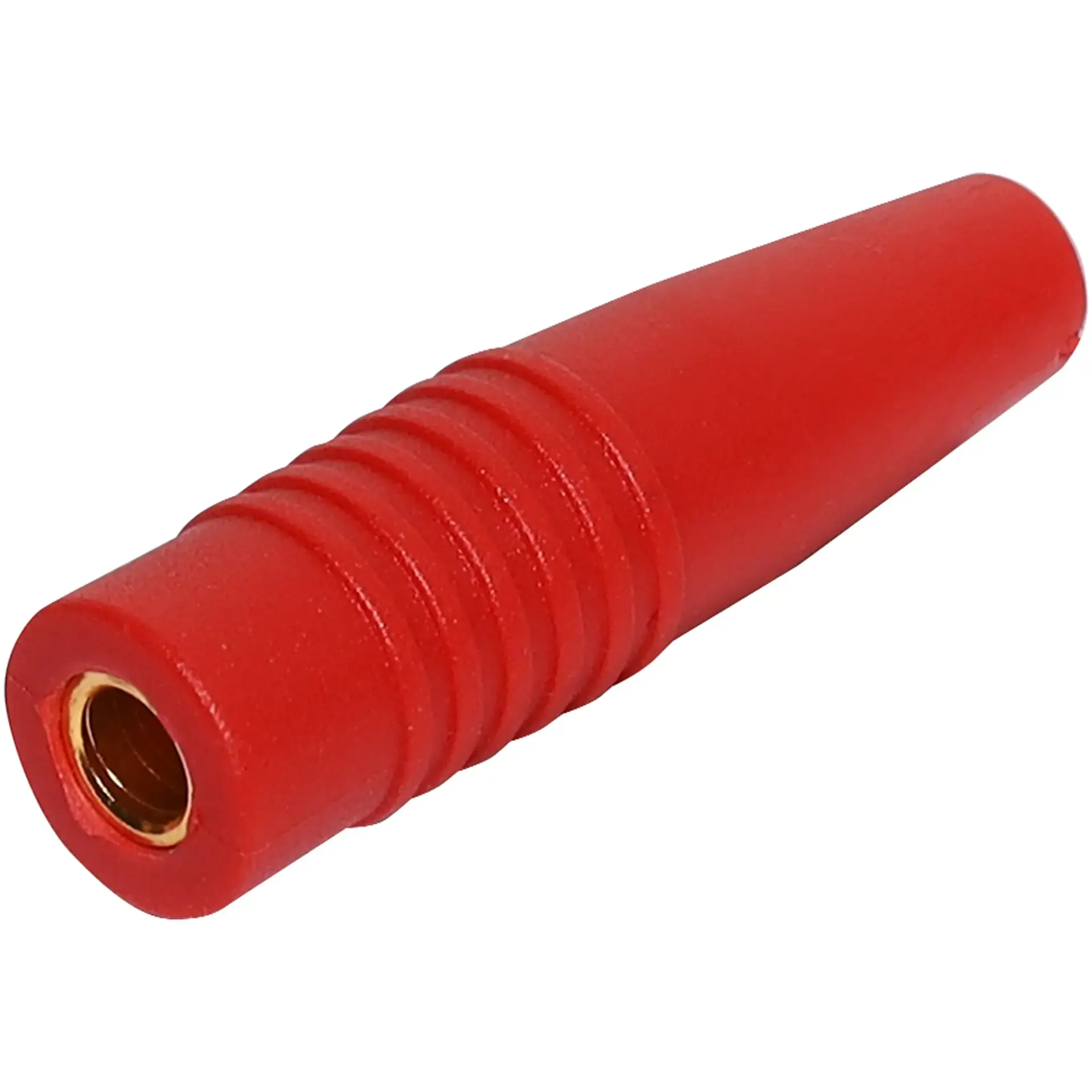Red Slimline Banana Socket