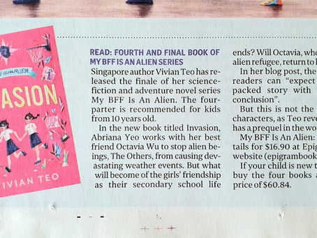 My BFF Is an Alien: Invasion in Straits Times Life!