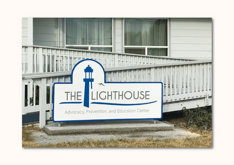 Sealed and painted, plywood sign with vinyl logo and lettering