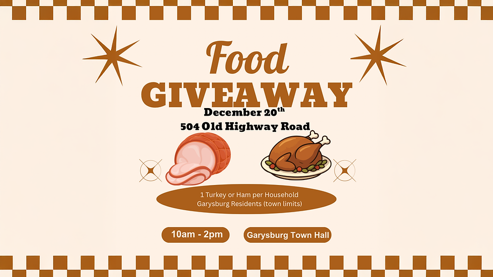Food Giveaway | December 20th