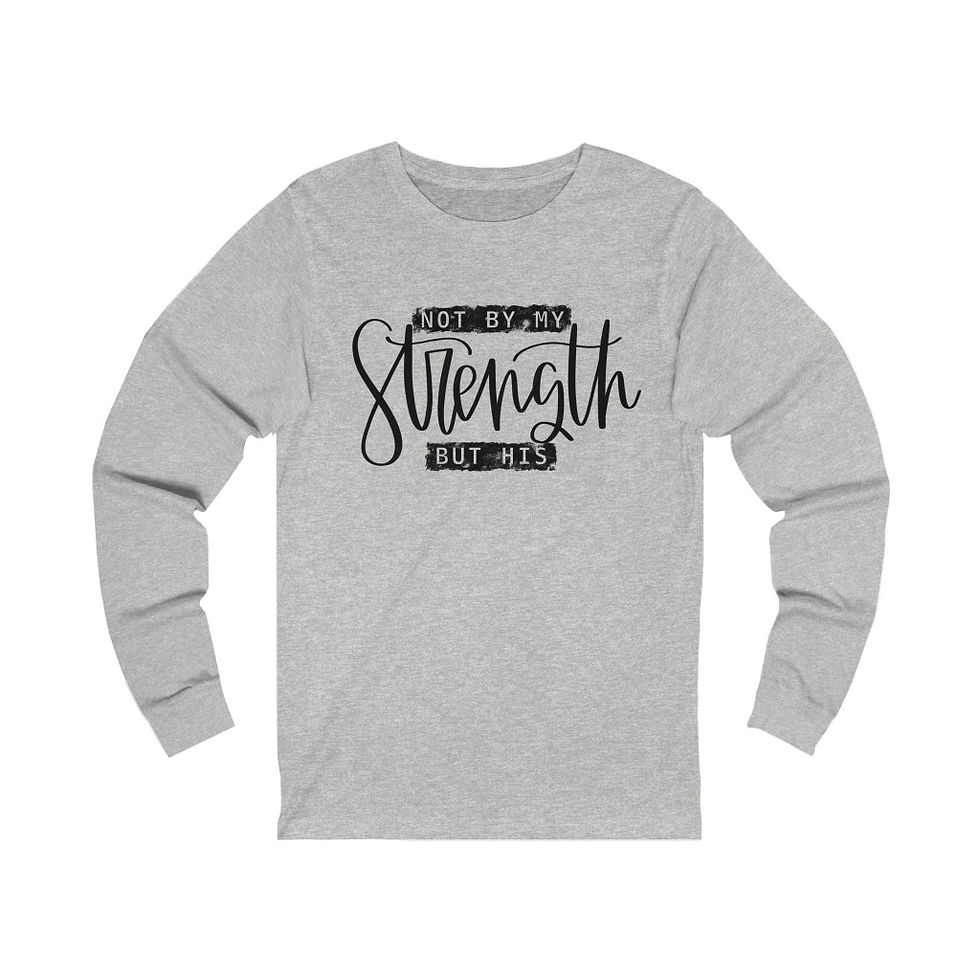 Thumbnail: Women's Strength Unisex Jersey Long Sleeve Tee