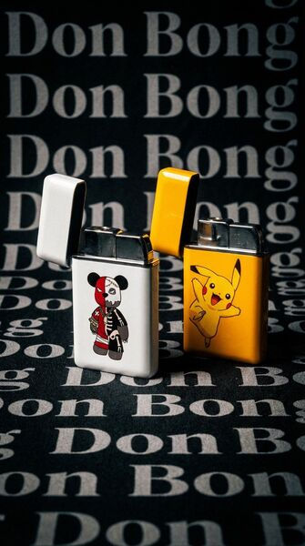 🔥🟥 DON BONG — Anime Metal Lighter (Red Flame)