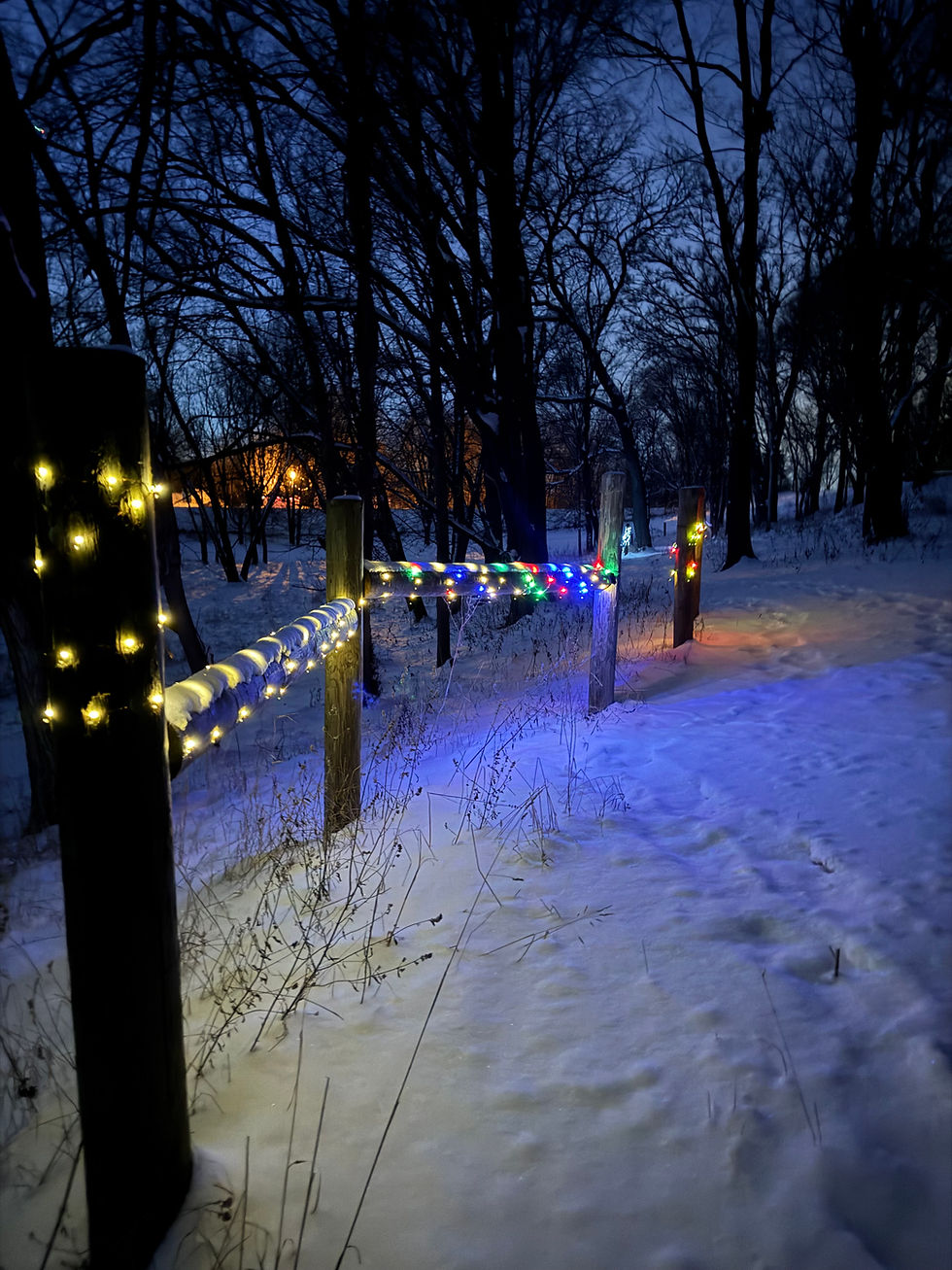 Candle-light Nighttime Snowshoe 