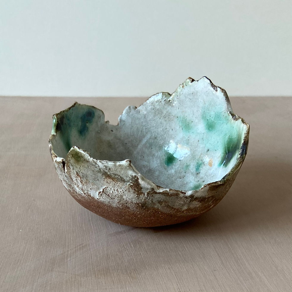 Thumbnail: Cracked egg terracotta bowl 2