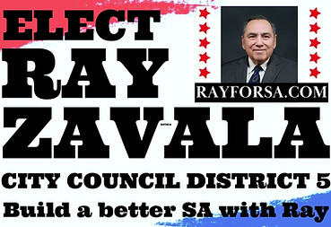 Raymond Zavala for SA District 5 Push Card