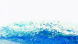 Watercolor ocean wave background