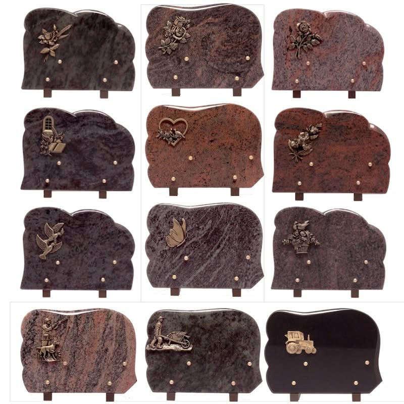 plaque en granite pour caveau tombe enterrement marseille