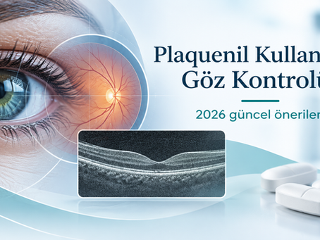 Plaquenil tablet ve OCT görseli