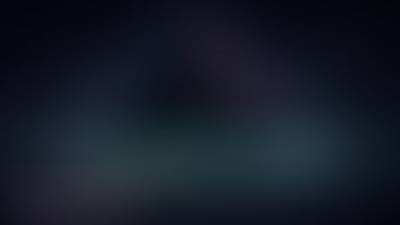 A dark cosmic indigo sky behind a single geometric mountain dissolving into drifting particles at its base, lit by a thin teal beam and soft magenta rim light — illustrating Jesus' words on speaking to a mountain.