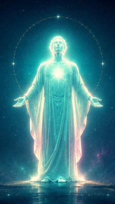 AI-generated conceptual editorial image: A human silhouette radiating inner light beneath shining stars — illustrating Scripture's promise that the redeemed will shine like the sun. © Gené-Leigh Bredenhann / TruthSeekerLife. All rights reserved.