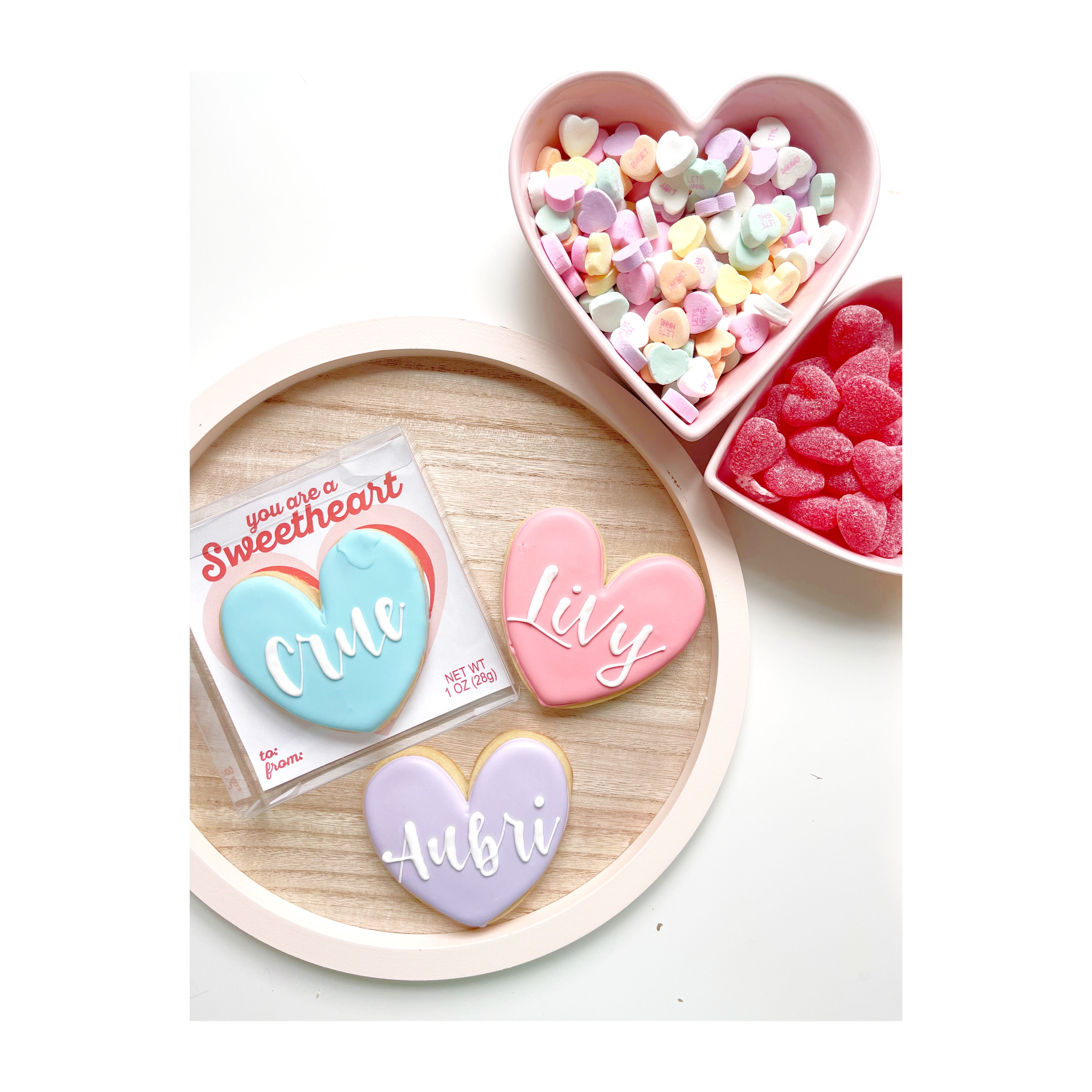 Personalized Heart Cookie