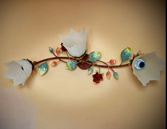 Thumbnail: FLO 03 ceiling lamp Green gold leaf - Variant