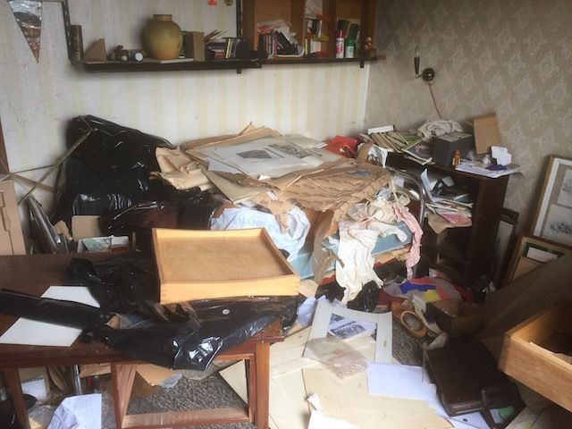 Rydning af hus i Risskov