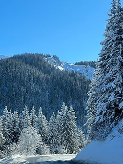 sunny courchevel landscape taken