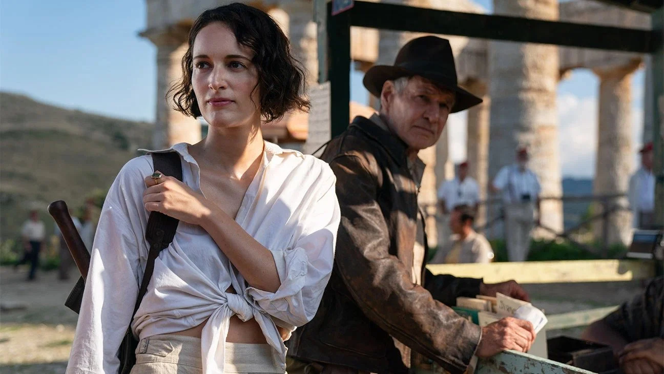 Harrison Ford and Phoebe Waller-Bridge in Indiana Jones and the Dial of Destiny