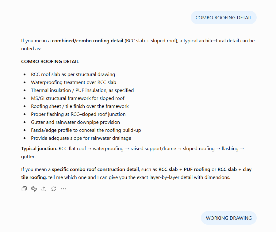 Ans uses ChatGPT to look up construction details