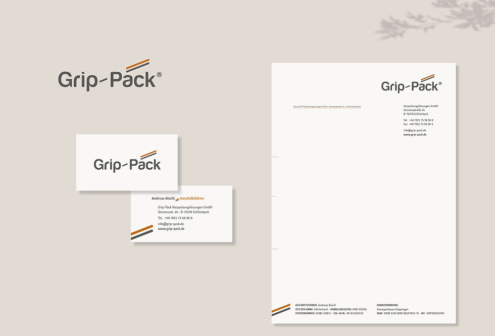 Grip Pack Geschäftsausstattung