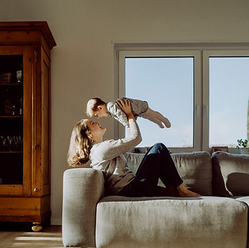 Pflegende Mama im Alltag