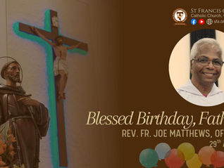 Celebrating the Birthday of Rev. Fr. Joe Matthews