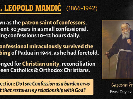 Franciscan Saint | St. Leopold Mandić