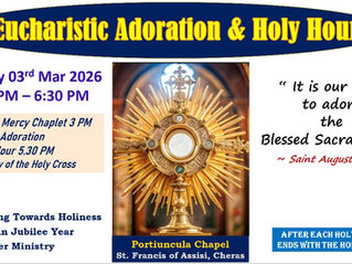 Eucharistic Adoration & Holy Hour | 3 Mar