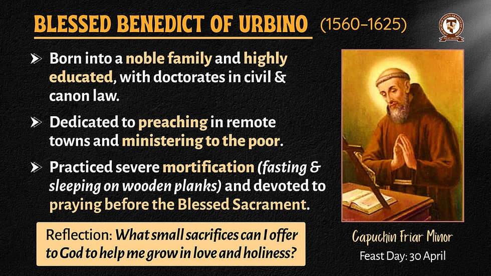 Blessed Benedict of Urbino