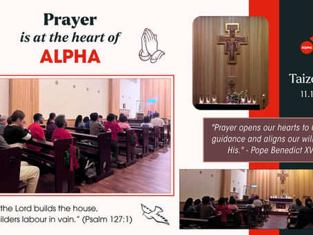 PRAYER IS AT THE HEART OF ALPHA