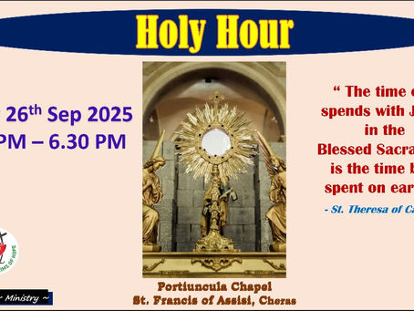 Holy Hour | 26 Sept 2025