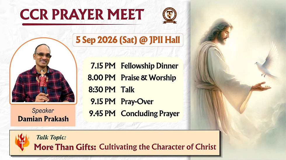 CCR PRAYER MEET | 5 SEPT