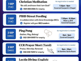 SFA Parish Calendar | Sep 2026