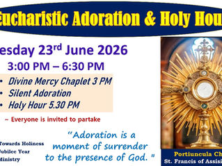 Join Us for Prayer: June 23rd Adoration & June 26th Healing Mass