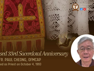 Happy 33rd Sacerdotal Anniversary to Rev. Fr. Paul Cheong (Ordained Oct 4, 1993)
