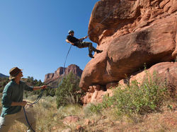 Rock climbing