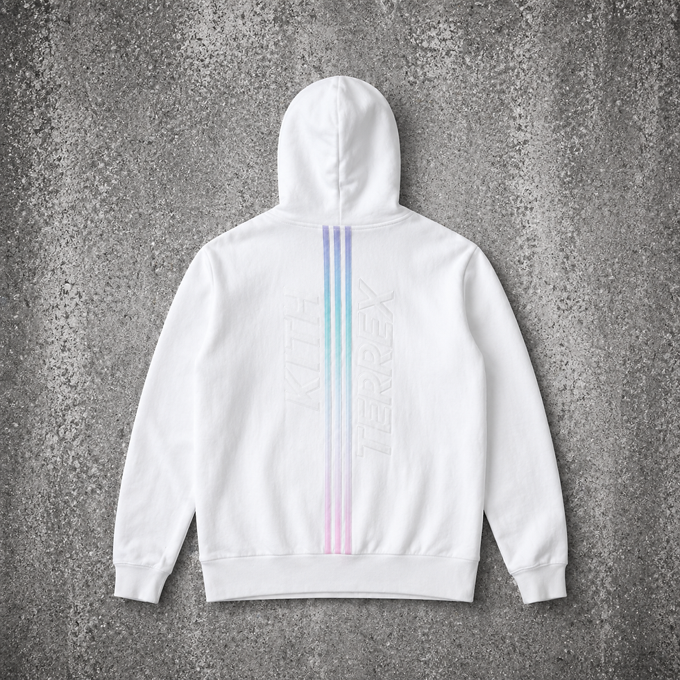 Buzo Kith Adidas espalda streetwear Uruguay