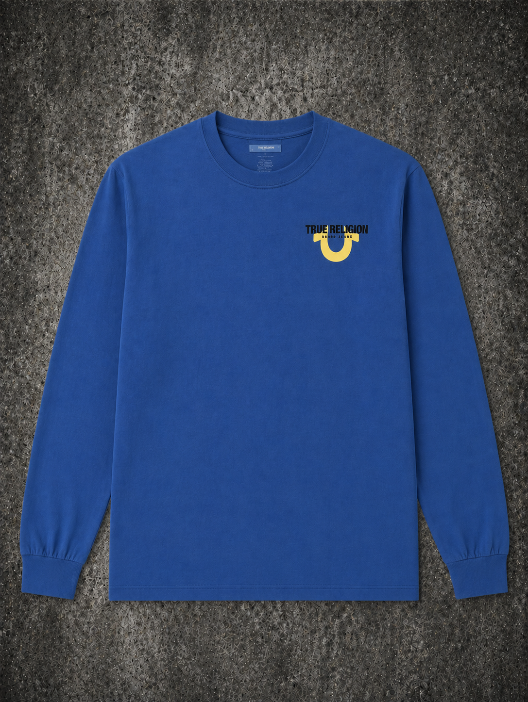 Remera manga larga True Religion azul importada EE.UU. Uruguay