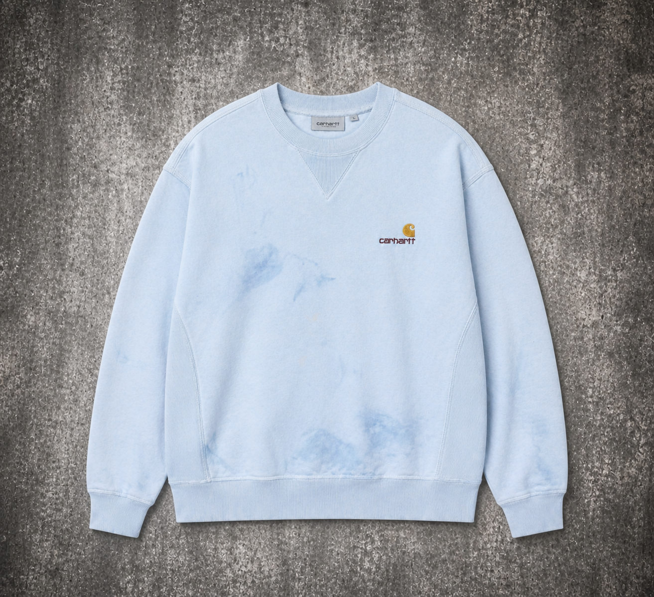 Buzo Carhartt crewneck celeste importado EE.UU. Uruguay